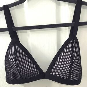 H&M Divided Mesh Lilac Triangle Bikini Top Size 10